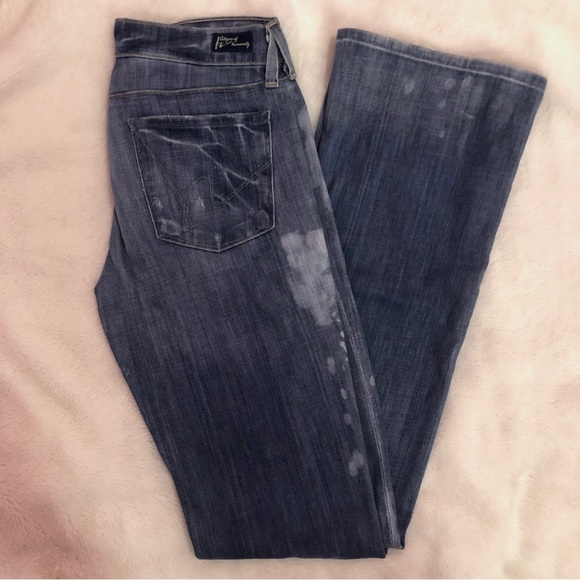 Citizens Of Humanity Distressed Flare Blue Jeans - Picture 2 of 3